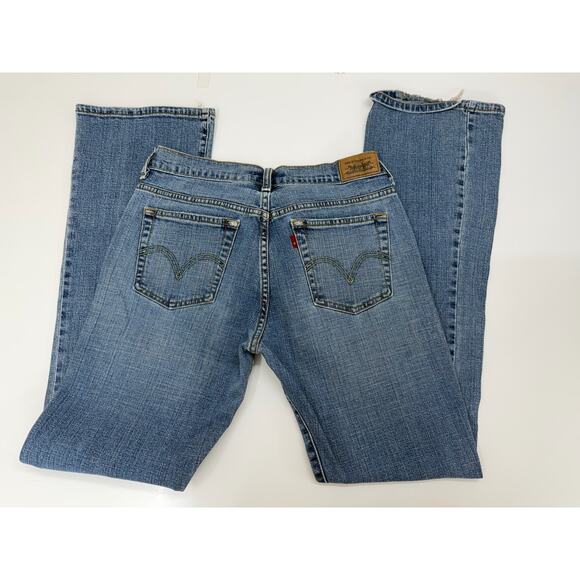 Levis Womens Jeans Size 8 Long Bootcut 515 Denim Jeans - Picture 7 of 12